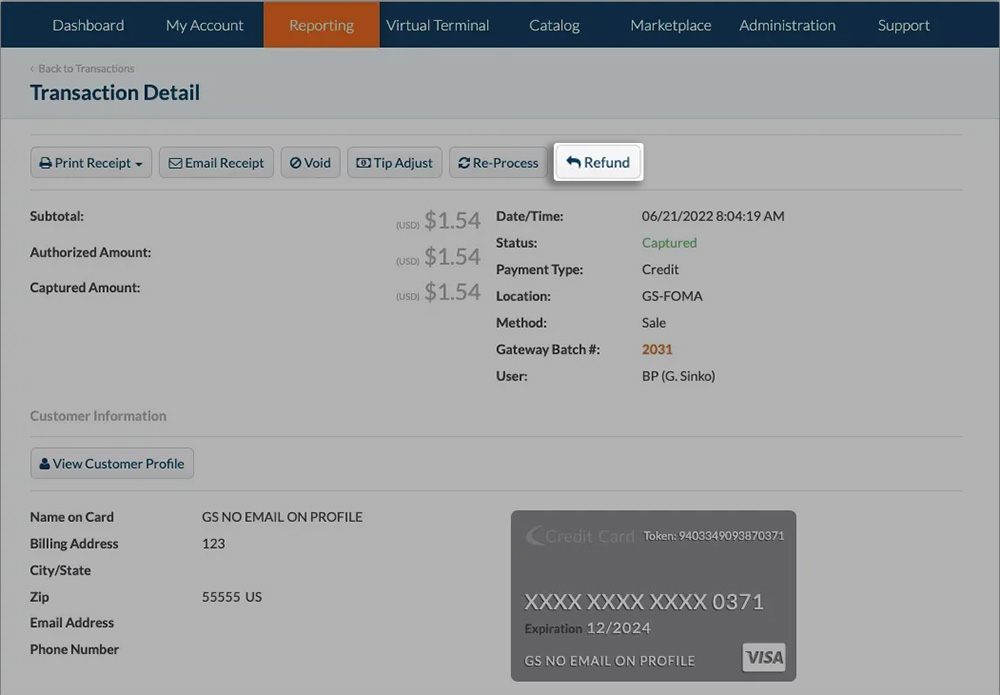 Manage your CardConnect integration